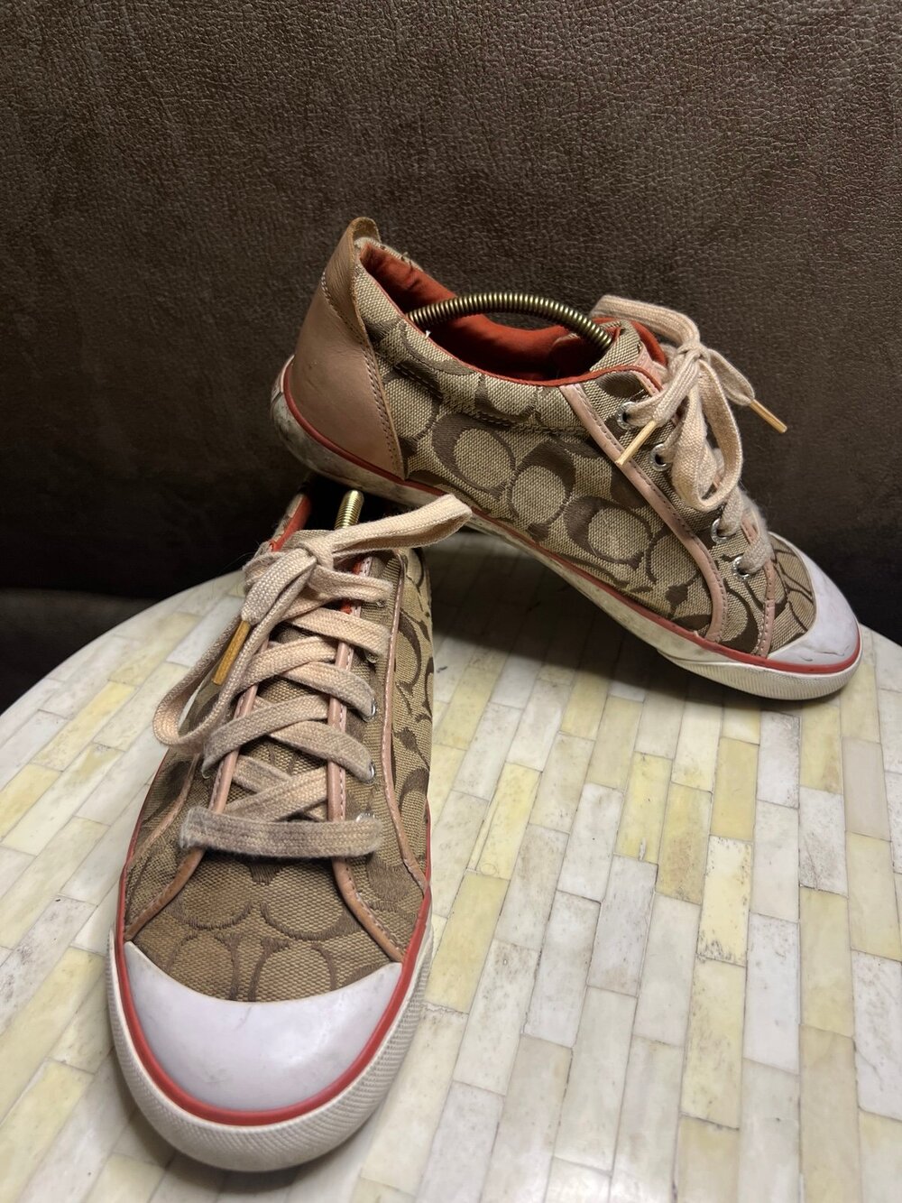 Coach Barrett Signature Monogram Canvas Sneakers